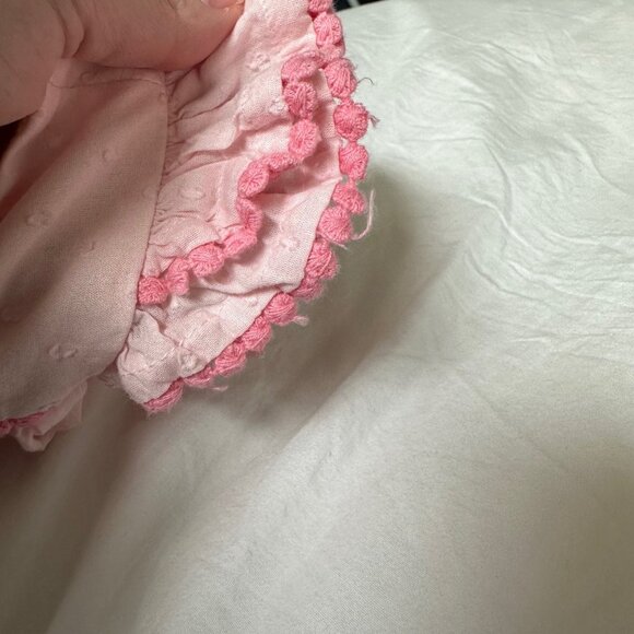 Lulurain Swiss Dot Floral Dress Pink - Picture 9 of 9